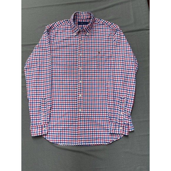 Ralph Lauren Other - Ralph Lauren Men's Red and Blue Checkered Button-Down Shirt Size L